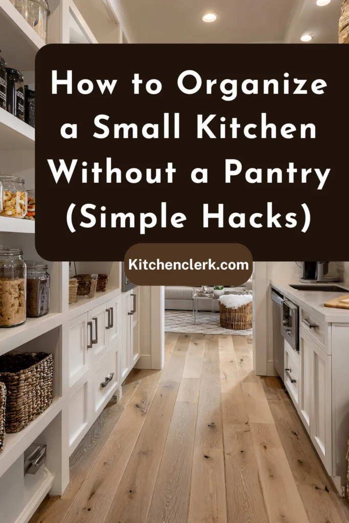How to Organize a Small Kitchen Without a Pantry